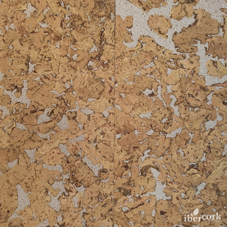 Пробковое настенное покрытие в пластинах EasyCork Кориа бланко